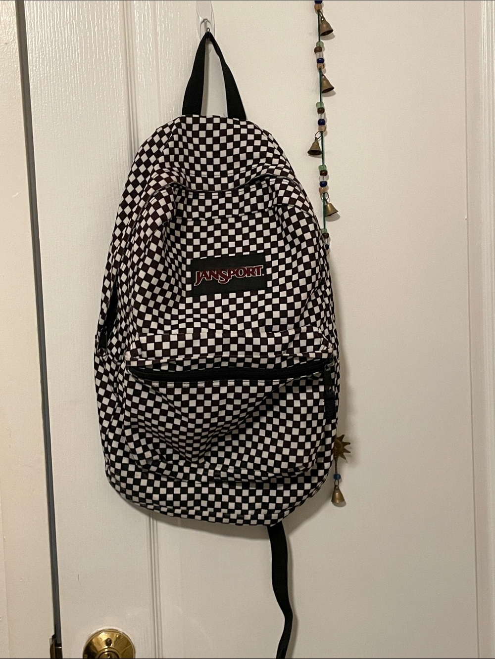 Jansport Black and White Checkerboard Backpack